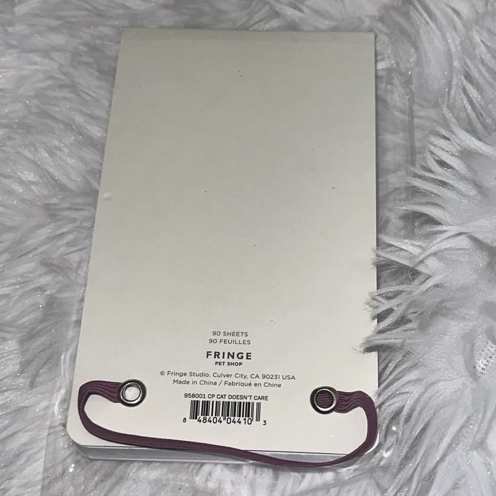Fringe Notebook I Love My Cat Purse Size Teacher Gift 6” x 4” NEW